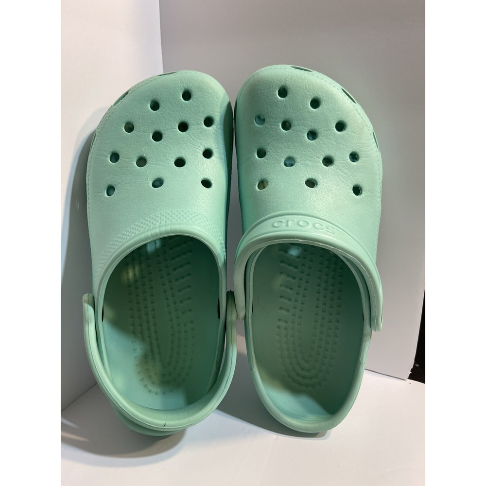 Mint Green Crocs W8 M6